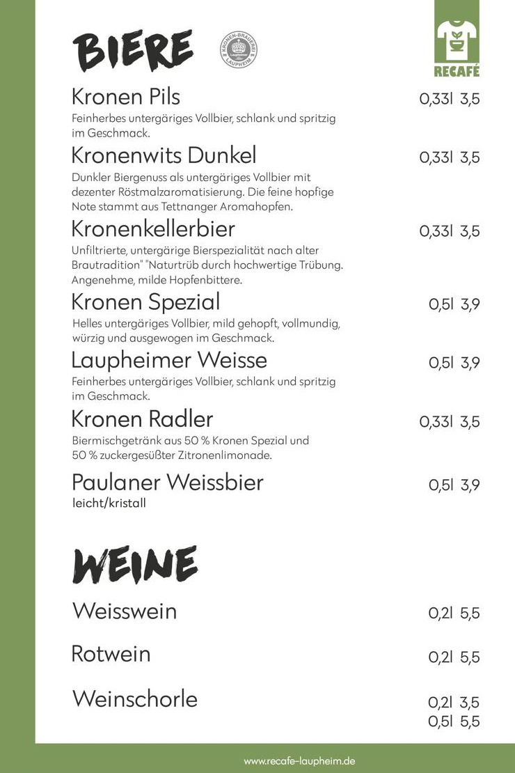 Speisekarte 2
